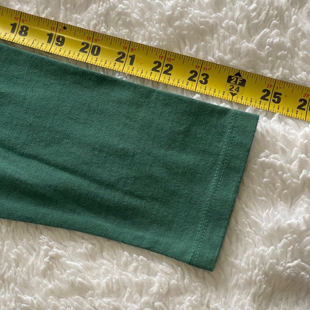 LIFE IS GOOD Womens Classic Fit Tee T-Shirt Medium Half Full Long‎ Sleeve Green - Picture 9 of 10
